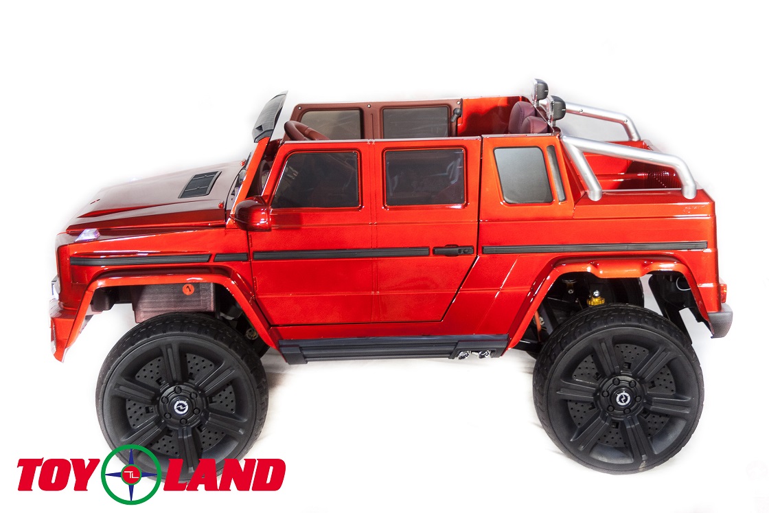 Электромобиль джип Mercedes Benz G Maybach, красный  